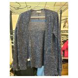 Lou & Grey Blue Open Front Cardigan