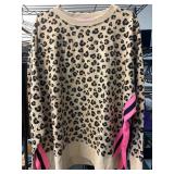 Cabana By Crown & Ivy Leopard Print Sweater XXL
