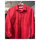 Khazana Red Cotton Button-Up Shirt