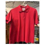 Ashworth Red Cotton Polo Shirt, Size S