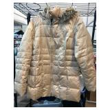 Style & Co. Puffer Coat with Faux Fur Hood