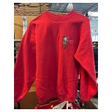 Red Hanes Crewneck Sweatshirt with Graphic