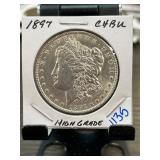 1897 Morgan Silver Dollar CHBU High Grade