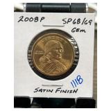 2008 P Sacagawea Dollar SP68/69 Gem Satin Finish