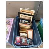 Picture Frames and Artwork in Bin
