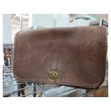 Vintage Brown Leather Coach Purse