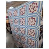 Patchwork Quilt With Floral Design