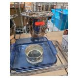 Silver-Plated Items and Glass Tray