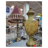 Decorative Urn and Table Lamp Set