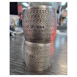 Sterling Silver English Napkin Rings, 50.5g TW