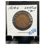 1919-S Lincoln Wheat Cent CH. VF