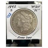 1892-S Morgan Silver Dollar, Rare Date