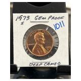 1973-S Lincoln Cent Gem Proof