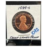 1989-S Lincoln Penny Deep Cameo Proof