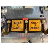 Wooden Golf-Themed Wall Hooks