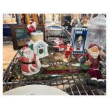 Santa-Themed Holiday Decor and Glass Jar Collectio