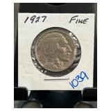 1927 Buffalo Nickel in Fine Condition