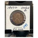 1947-D Lincoln Wheat Cent CH UNC