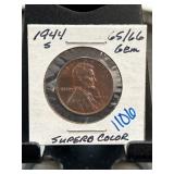 1944 S Lincoln Wheat Cent Gem Condition