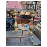 Brass Fireplace Andirons