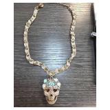 Betsey Johnson Skull Pendant Necklace