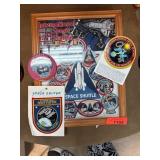 Framed NASA Space Shuttle Patch Collection