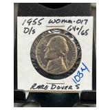 1955 Jefferson Nickel D/S RPM WDDR-017