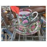 Rose Medallion Cup and Saucer