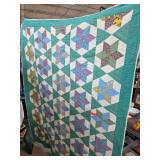 Handmade Patchwork Quilt with Star Design