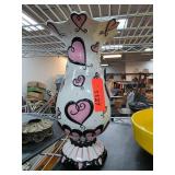 Decorative Ceramic Vase with Heart Motif