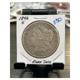 1896-S Morgan Silver Dollar Coin