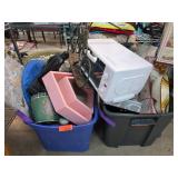 Household and Decorative Items in Two Bins
