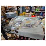 Corning Serving Bowl with Floral Accents