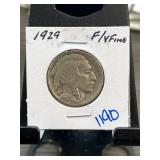 1929 Buffalo Nickel in F/VF Condition