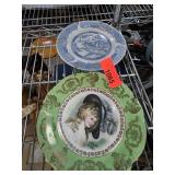 Two Decorative Plates, GKC Bavaria and Blue Patter