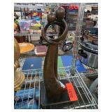 Abstract Bronze Sculpture of Embracing Figures