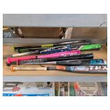 Six Baseball and Softball Bats