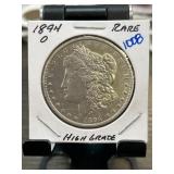 1894-O Morgan Silver Dollar in High Grade