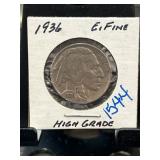 1936 Buffalo Nickel in High Grade