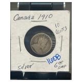 1910 Canada 10 Cents Coin Featuring Edward VII