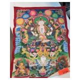 Hand-Painted Tibetan Thangka Art