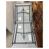 6ft Folding Plastic Table with Metal Frame