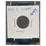1912 D Wheat Cent With Holder