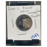 2000 S Proof New Hampshire Quarter