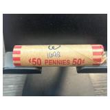 Roll of 50 Wheat Cents