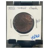 1832 Large Cent Coin in AG Condition