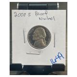 2000-S Proof Jefferson Nickel