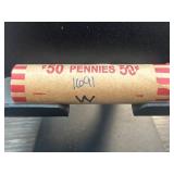 Roll of 50 Wheat Cents