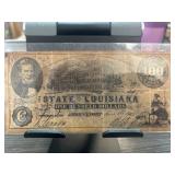 State of Louisiana $100 Note, 1863