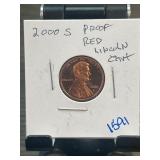 2000-S Proof Red Lincoln Cent